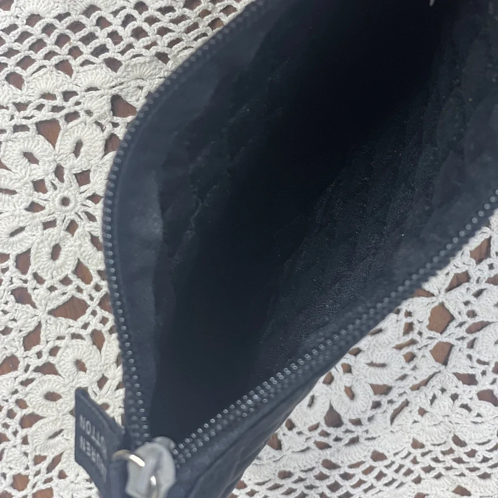 Laura Hutton Small Quilted Pouch Black